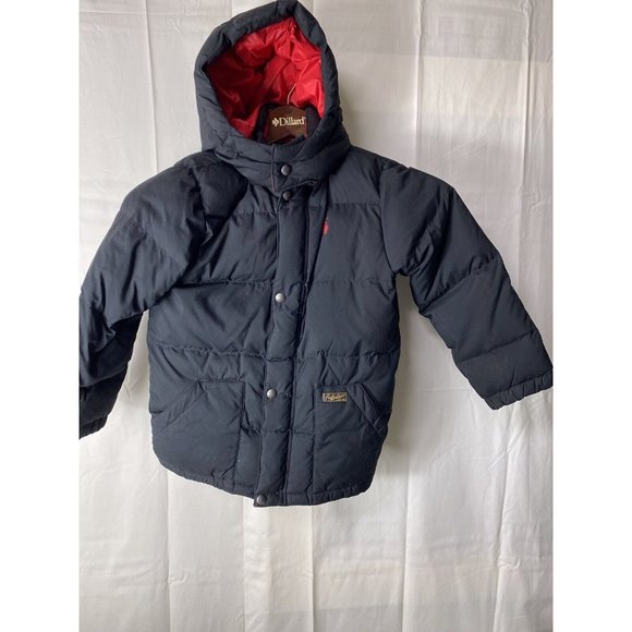 Polo Ralph Lauren Kids Down Puffer Jacket Coat Black Redsize